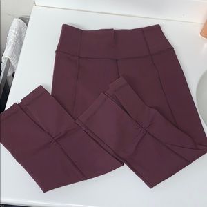 Lululemon Maroon Capris